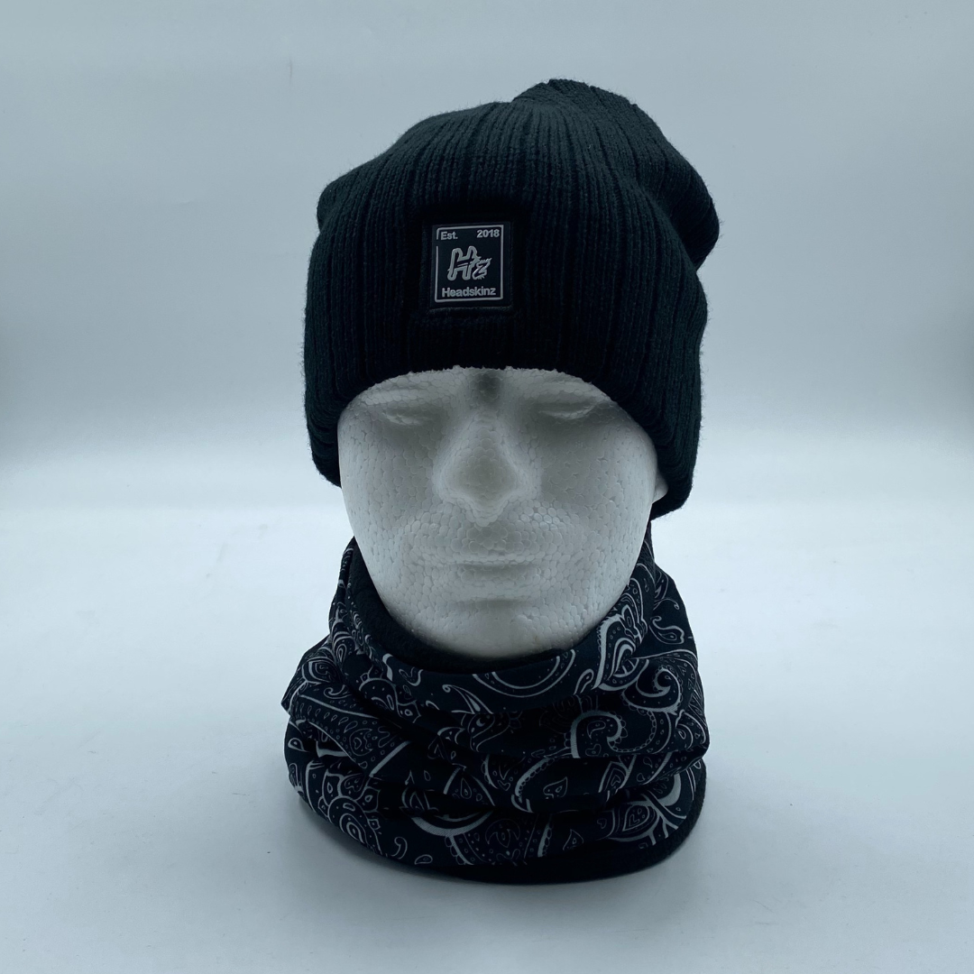 Cable Knit Beanie - BLACK - Headskinz
